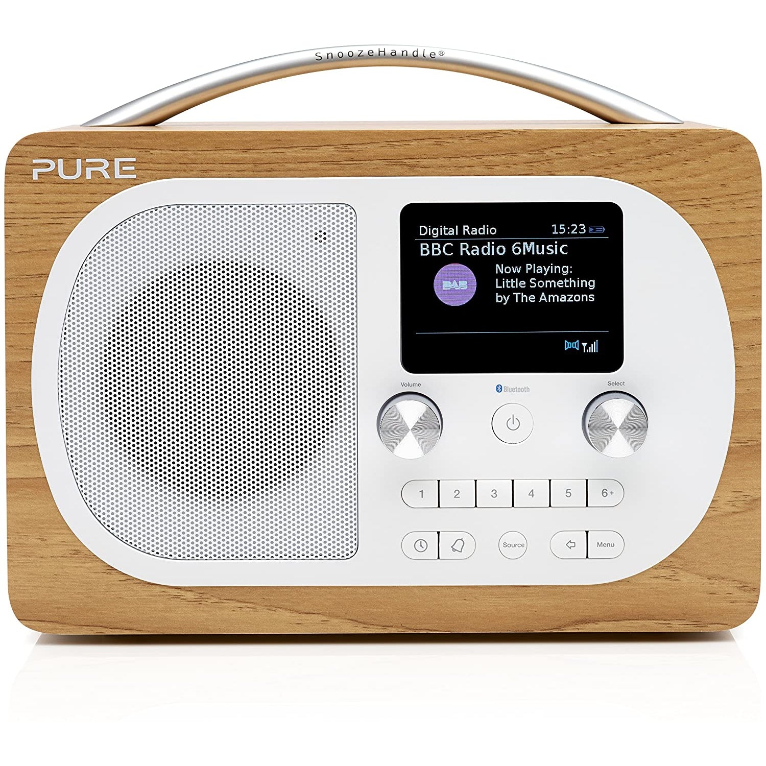 Pure Evoke H4 Portable FM/DAB+/DAB Digital Radio - Oak - Refurbished Good