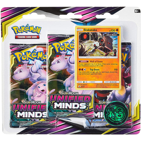 Pokemon Trading Card Game Sun & Moon Unified Minds Blister 3-Pack