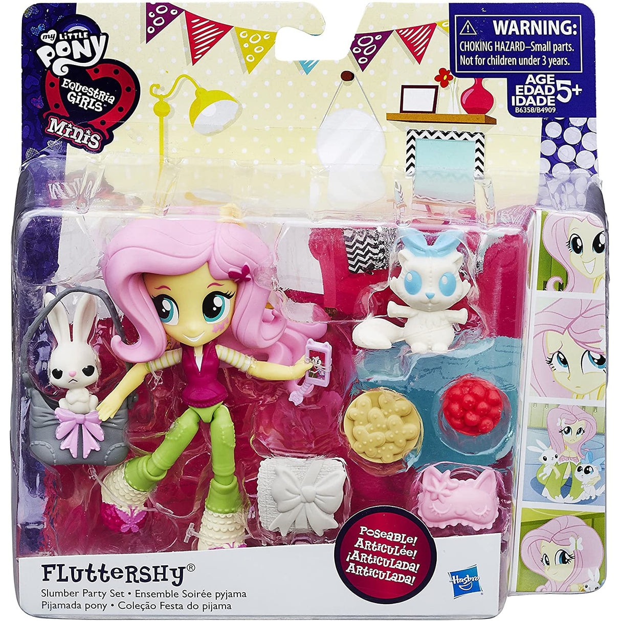 My Little Pony Equestria Girls Minis Fluttershy Slumber Party Set