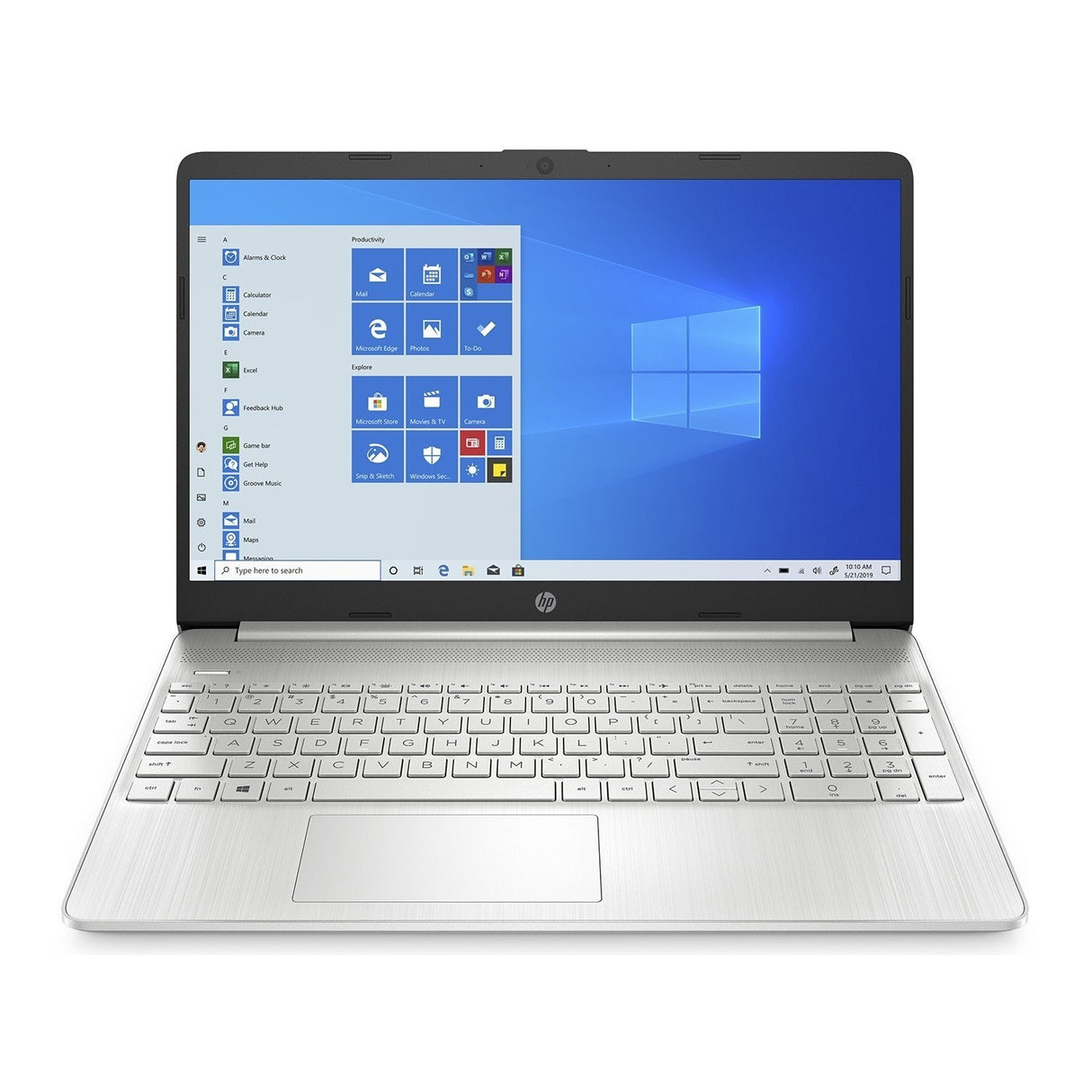 HP 15S-FQ4553NA 15.6'' Laptop, Intel Core i5, 4GB RAM, 256GB SSD, Silver (54C84EA#ABU)
