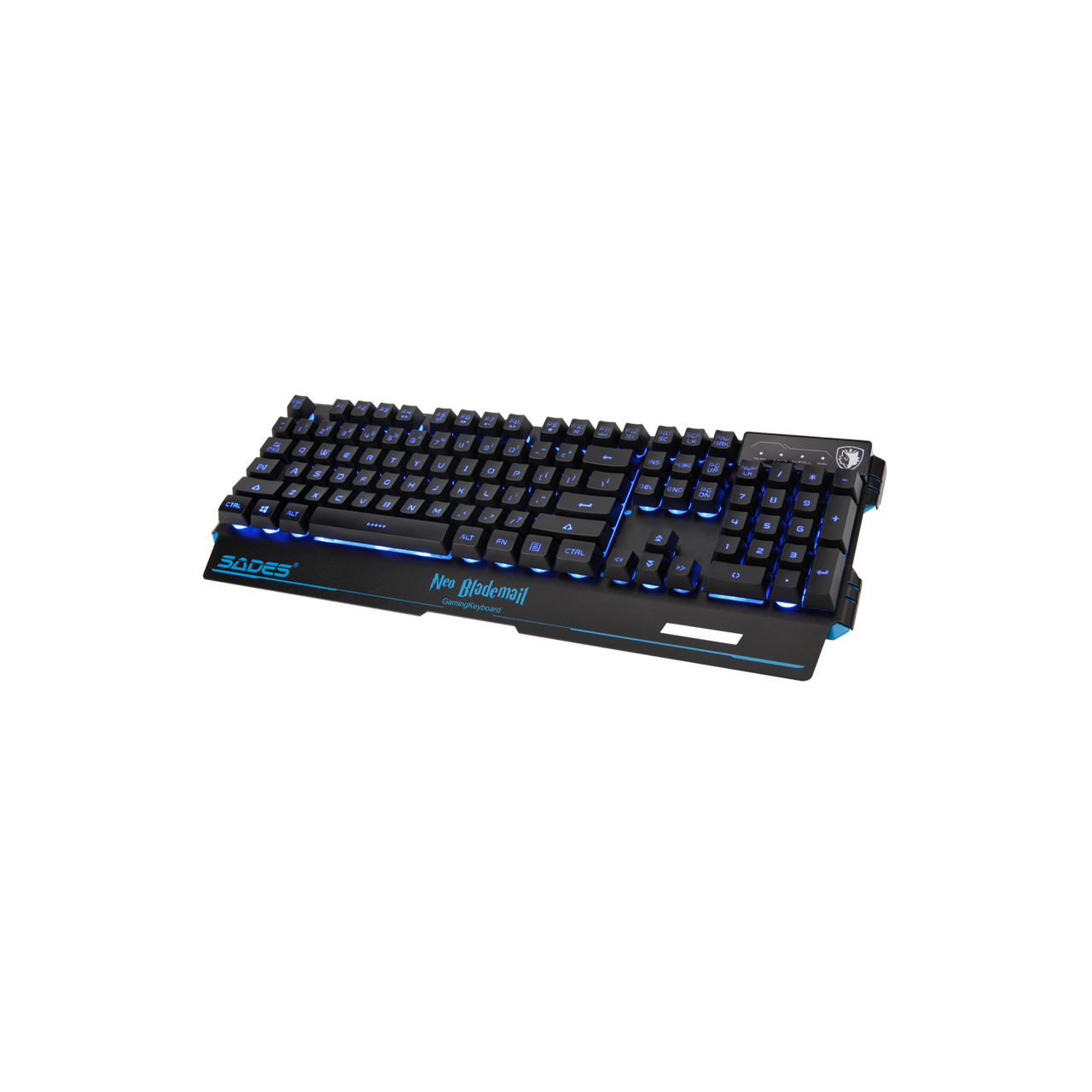 Sades NEO Blademail Gaming Keyboard Membrane 104 Keys Multimedia Wired RGB Keyboard With 5 RGB 7 Colors For PC Gamers