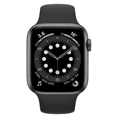 Apple watch series 4 gps space 2025 grey aluminium case with black sport band