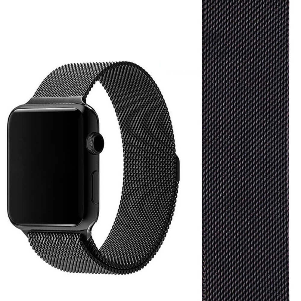 Apple Watch 42mm Black Milanese Loop (MLJH2)