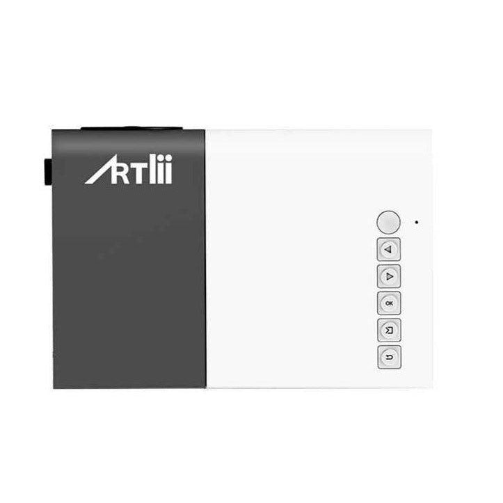 Artlii YG300 Mini Portable Projector, 30000 Hours Time Span, White