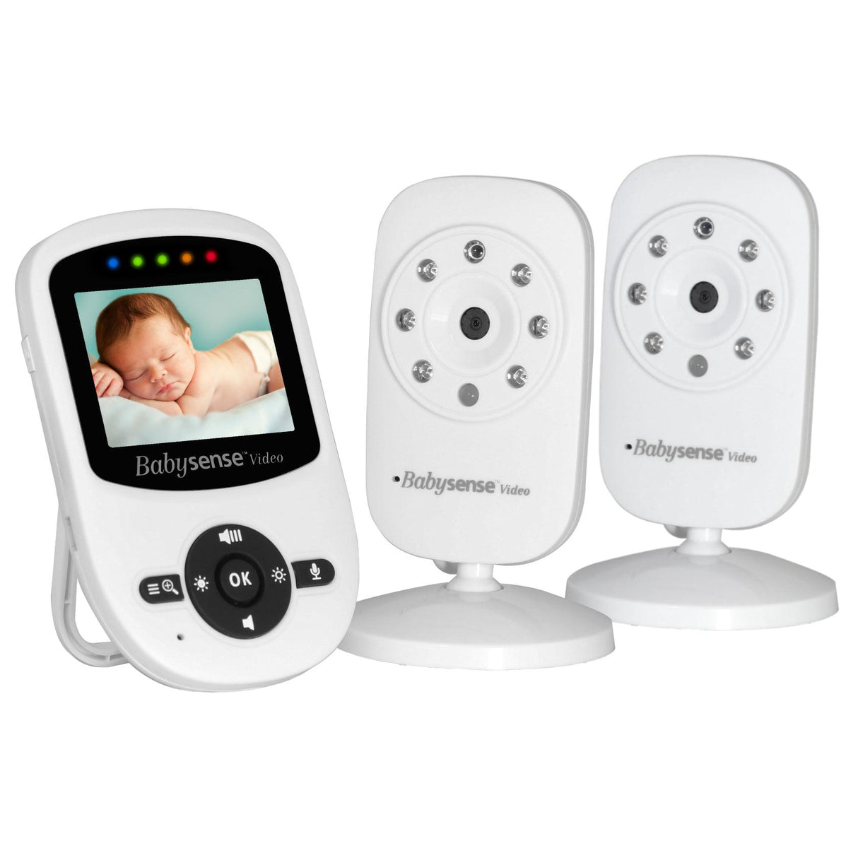 Babysense V24 Video Baby Monitor with Two Cameras and Audio