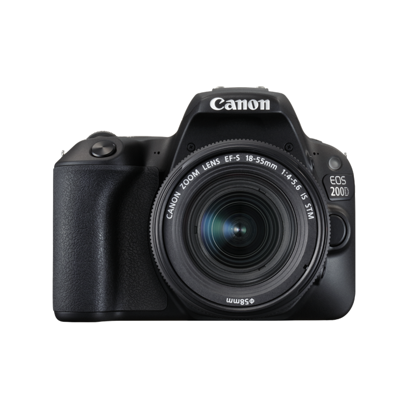 Canon EOS 200D Digital SLR Camera with 3" Vari-angle Touch Screen, Black