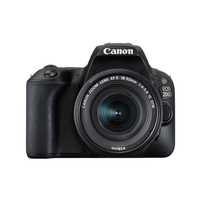 Canon EOS 200D Digital SLR Camera with 3" Vari-angle Touch Screen, Black