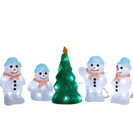 John Lewis & Partners Snowmen & Trees LED Figures
