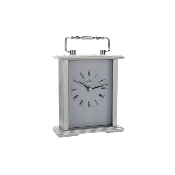 Acctim Silver Tone Carriage Clock