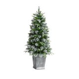 John Lewis & Partners St. Anton Potted Pre-lit Christmas Tree, 4.5ft