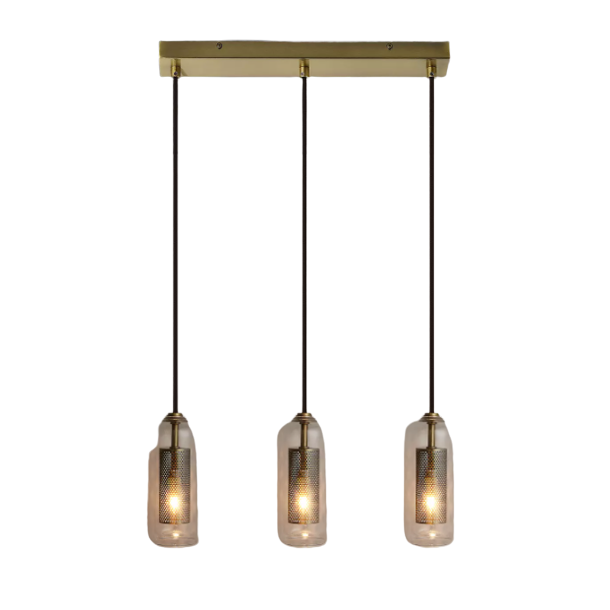 John Lewis & Partners Tulip Bar Ceiling Light - Antique Brass