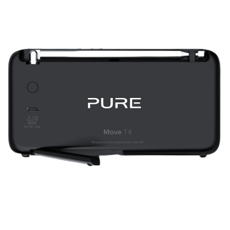 Pure UK Move T4 Pocket Personal FM/DAB+/DAB Digital Radio, White / Black