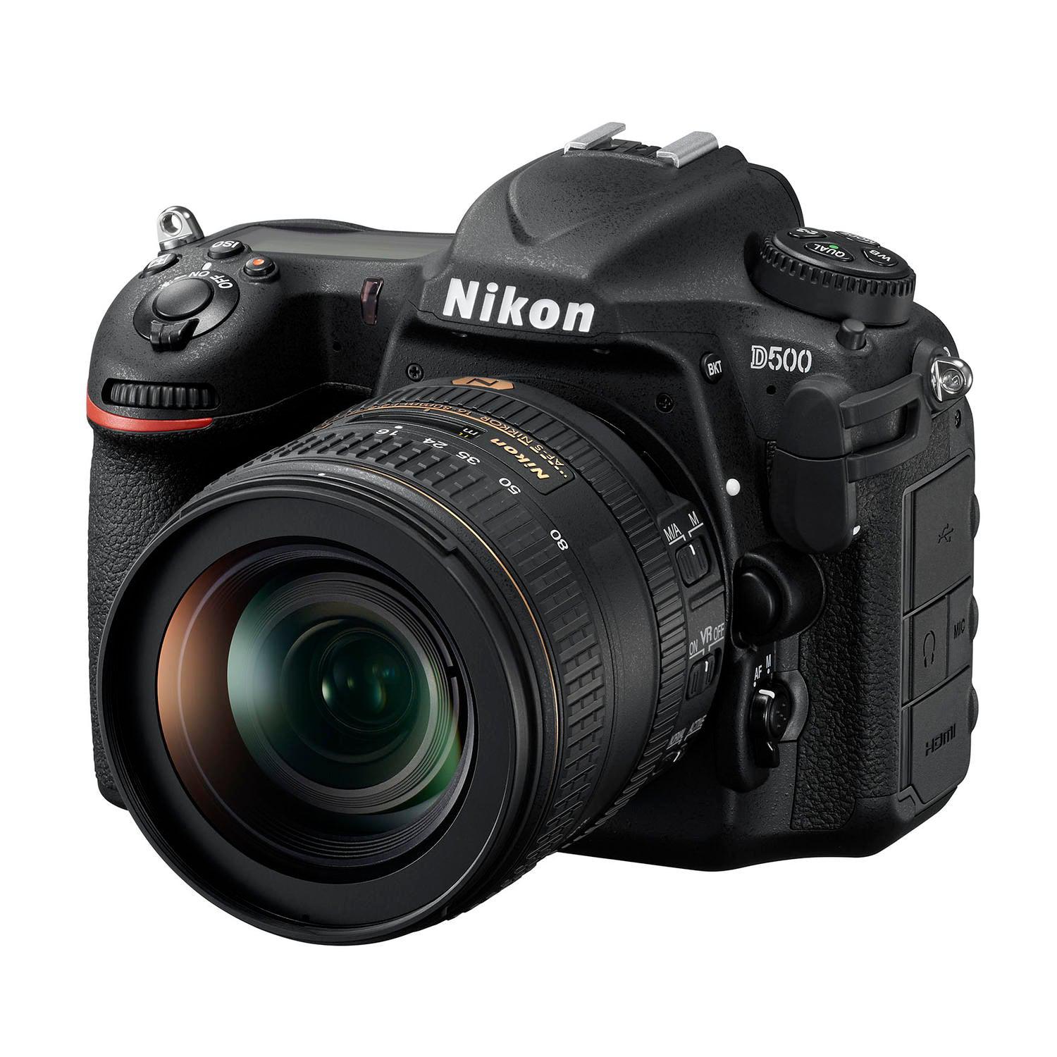 Nikon D500 Digital SLR Camera With 16-80mm VR Lens, Black
