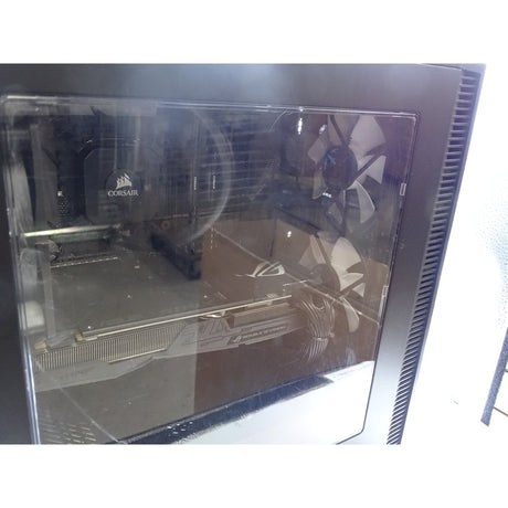 Custom Gaming PC with XS Fractal Design Case, Intel Core i5-7600K, 500GB, 16GB RAM, Nvidia GTX 1080 - Black - Refurbished Good