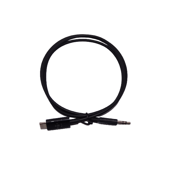 Belkin RockStar 3.5 mm Audio Cable with USB-C Connector - Black