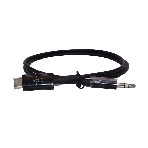 Belkin RockStar 3.5 mm Audio Cable with USB-C Connector - Black