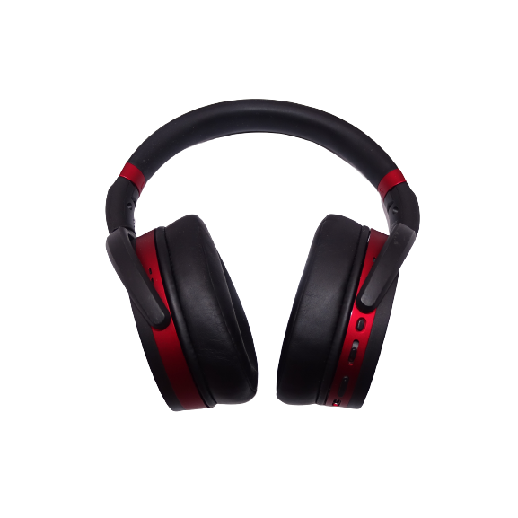 Sennheiser HD 458BT Noise Cancelling Bluetooth Over-Ear Headphones - Red/Black - Refurbished Pristine