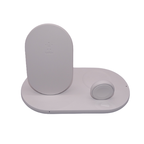 Belkin 3 in 1 Wireless Charger Stand with Plug 10W - White - Excellent Condition