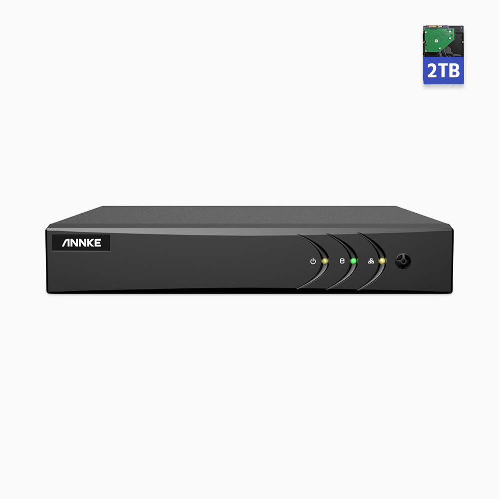 8 Channel 5MP Super HD Hybrid 5-in-1 CCTV Digital Video Recorder 2TB