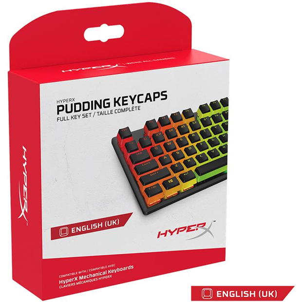 HyperX Pudding Keycaps - English UK Layout