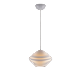 Original BTC - Fin Horizontal Pendant Ceiling Light, Grey Braided Cable