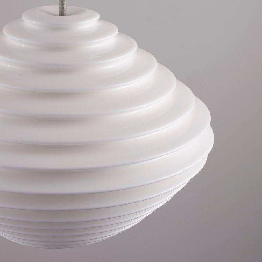 Original BTC - Fin Horizontal Pendant Ceiling Light, Grey Braided Cable