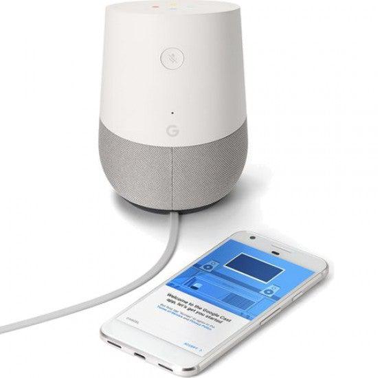 Google Home Smart Speaker, White