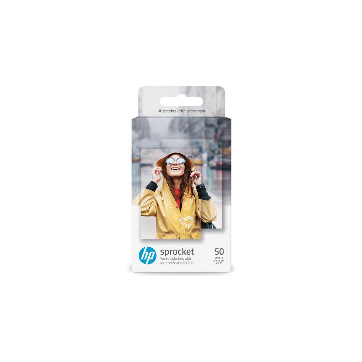 HP ZINK Sticky Back Photo Paper - 50 Sheets