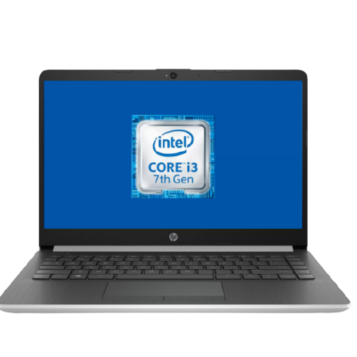 HP 14-DF0004NA Laptop, Intel Core i3, 4GB RAM, 128GB HDD, 14" - Black