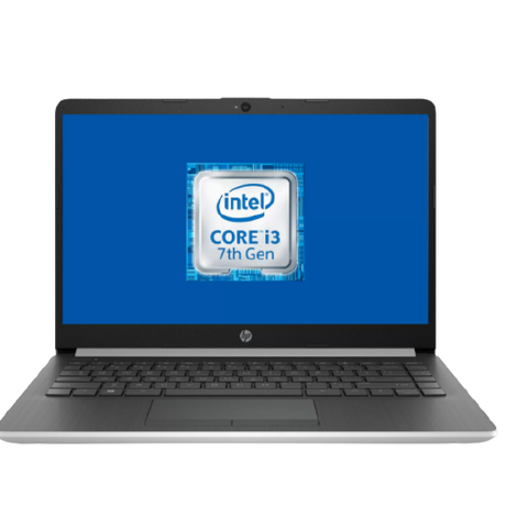 HP 14-DF0004NA Laptop, Intel Core i3, 4GB RAM, 128GB HDD, 14" - Black
