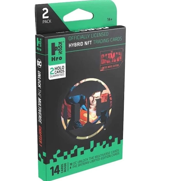 Hro Officially Licenced Hybrid Trading Cards NFT - 2 Pack - DC The Batman