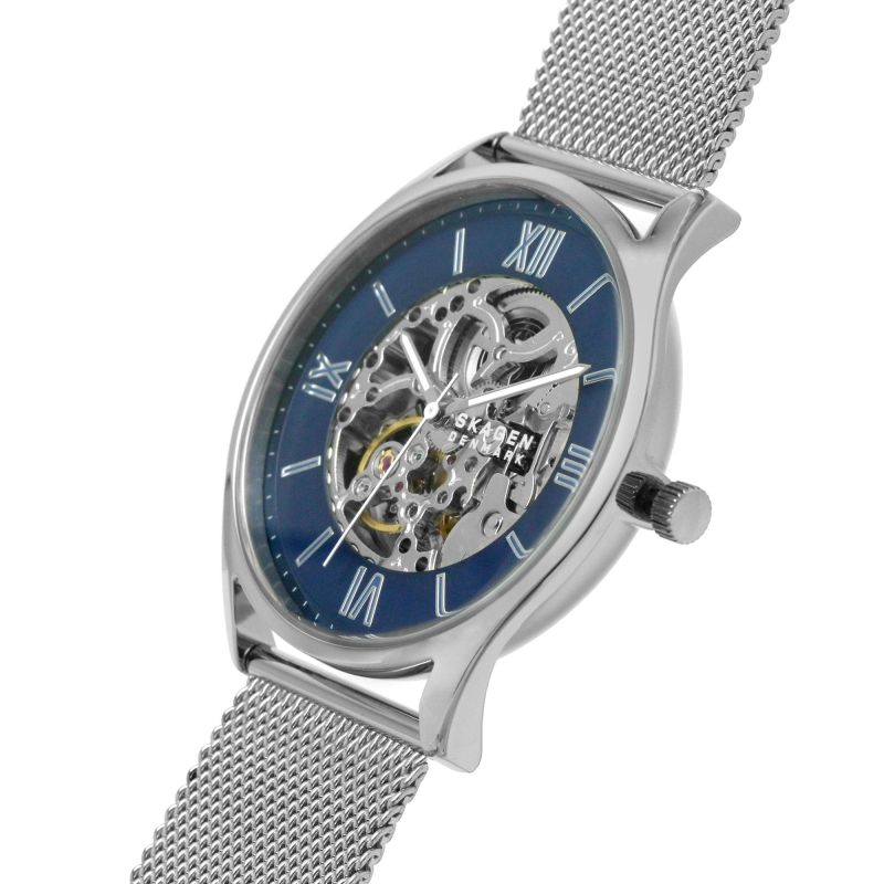 Skagen SKW6733 Men's Holst Automatic Steel Mesh Watch - Silver - Refurbished Pristine