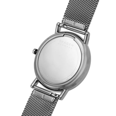 Skagen SKW6577 Men's Signatur Three-Hand Mesh Watch - Grey - Excellent