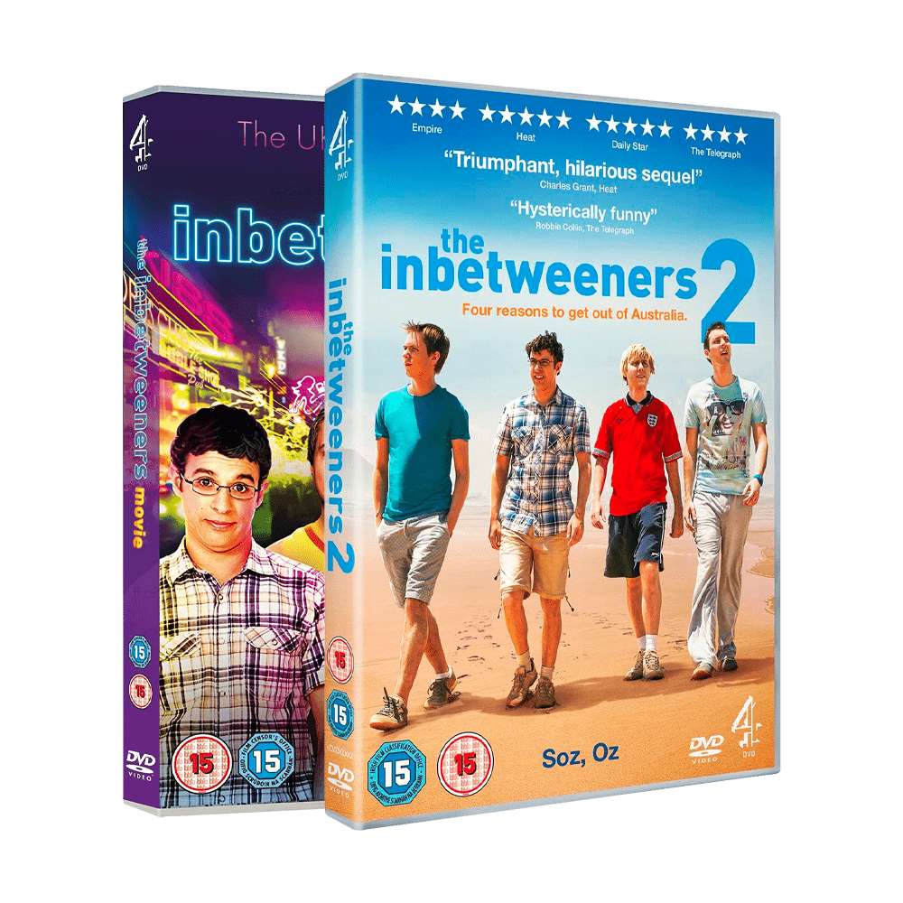 Inbetweeners 1 and 2 Movie DVD Bundle