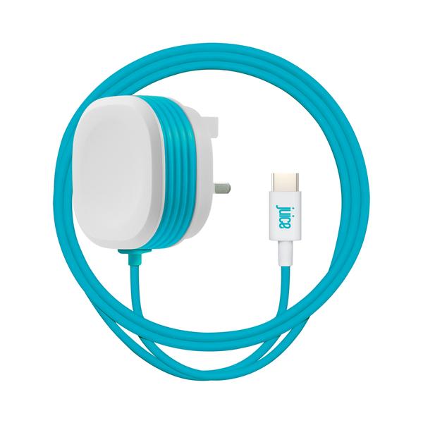 Juice Super Charge with USB-C + USB - Blue/White