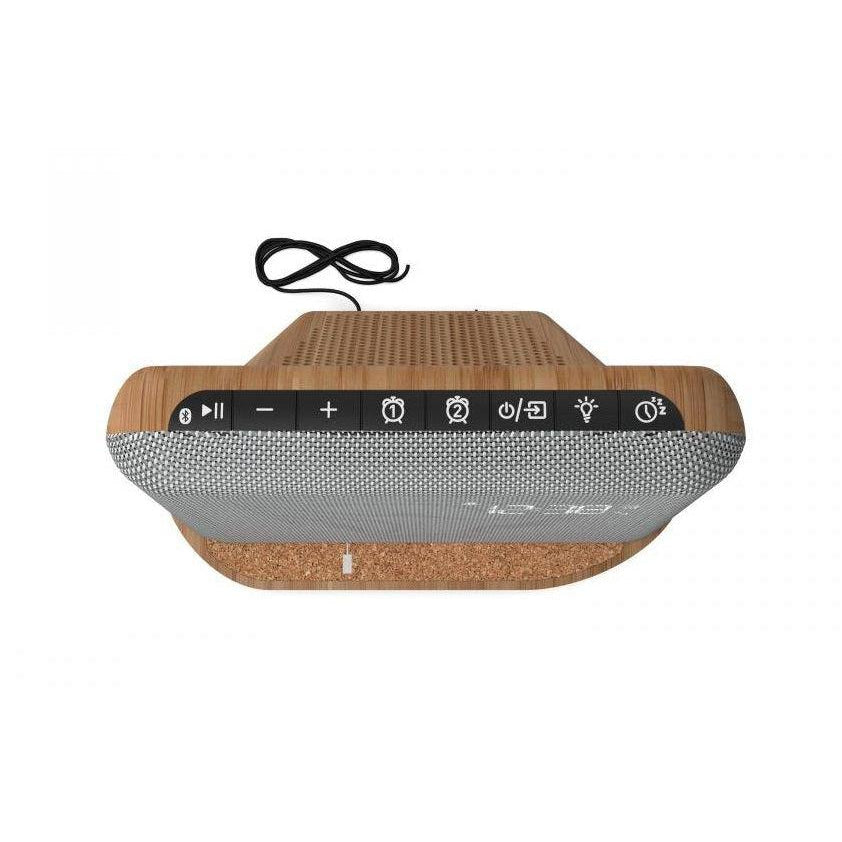KitSound XDock Qi Charger Wireless Speaker Dock - Brown and Grey