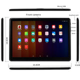 KuBi 4G LTE 10.1 Inch Android Octa-Core Tablet PC, Google Android 7.0, 4GB RAM, 64GB - Black