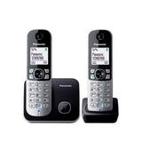 Panasonic KX-TG6812 Duo Cordless Phone - Black