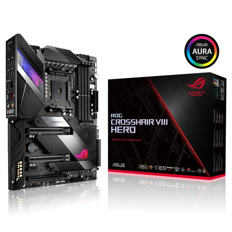 ASUS ROG Crosshair VIII Hero AMD AM4 X570 Ryzen ATX Gaming Motherboard