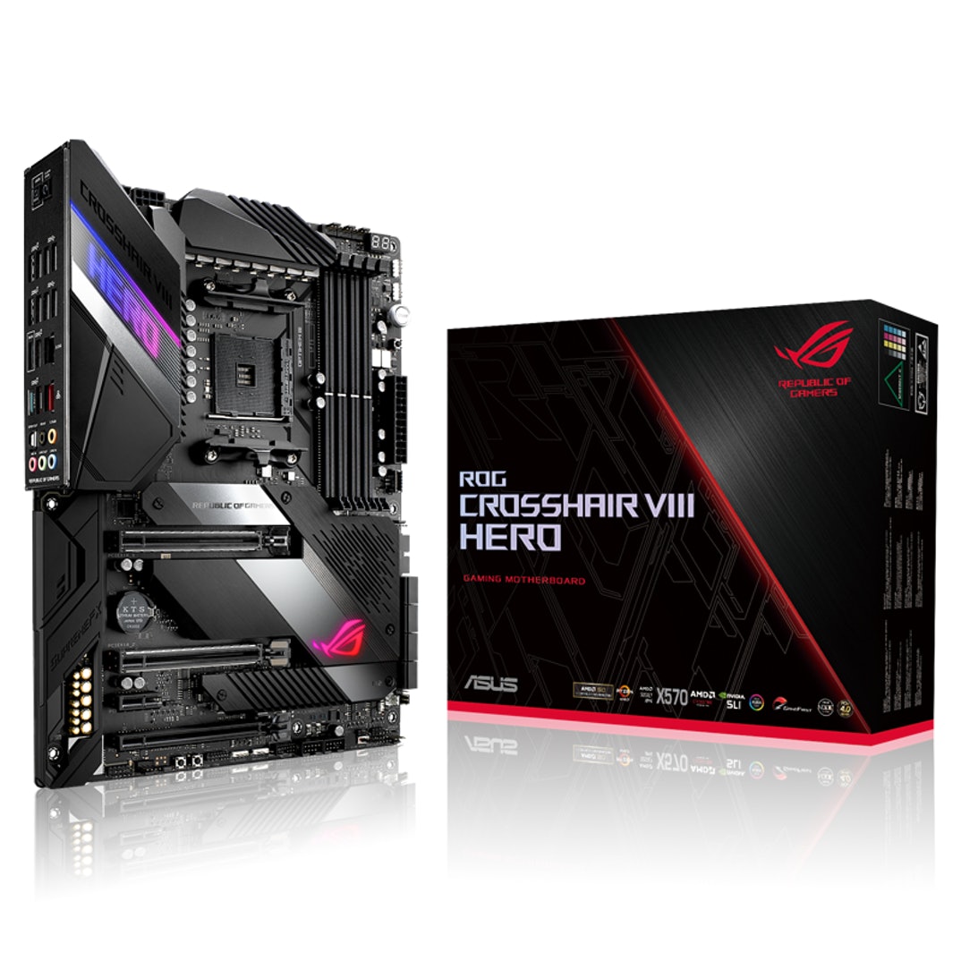 ASUS ROG Crosshair VIII Hero AMD AM4 X570 Ryzen ATX Gaming Motherboard