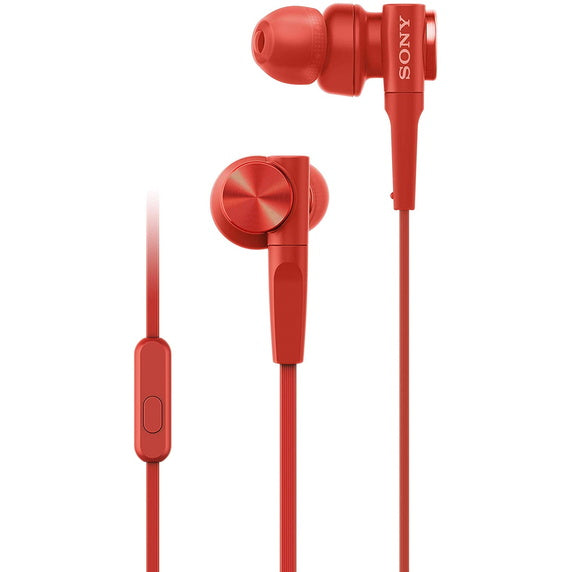 Sony MDR-XB55AP In-Ear Extra Bass Headphones - Red - Refurbished Excellent
