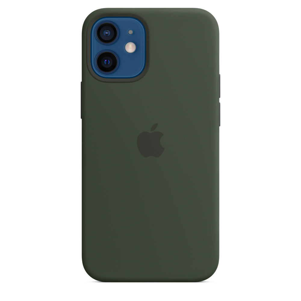 Apple iPhone 12 Mini Silicone Case with MagSafe, Cyprus Green (MHKR3ZM/A)