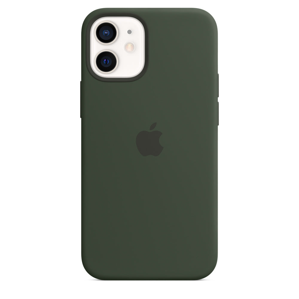 Apple iPhone 12 Mini Silicone Case with MagSafe, Cyprus Green (MHKR3ZM/A)