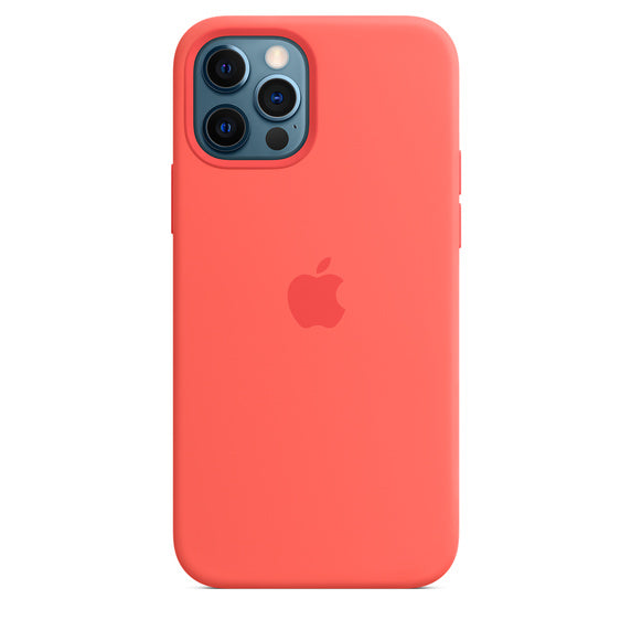 Apple iPhone 12/12 Pro Silicone Case with Magsafe - Pink Citrus
