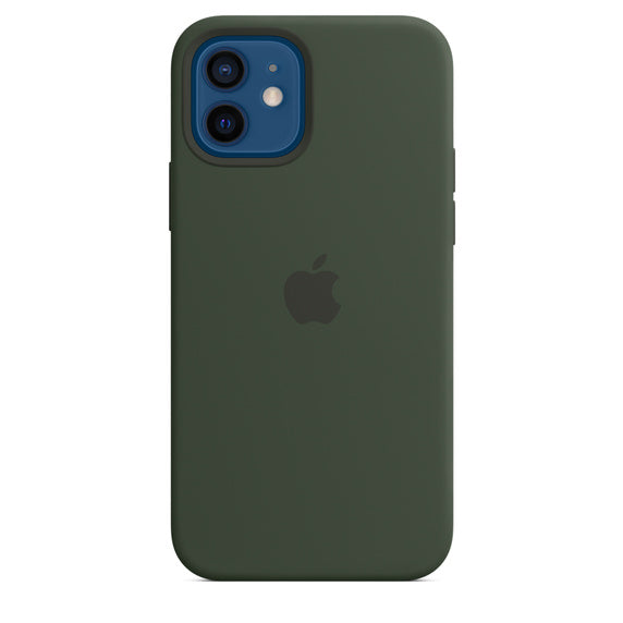 Apple iPhone 12/12 Pro Silicone Case with Magsafe - Cyprus Green - New