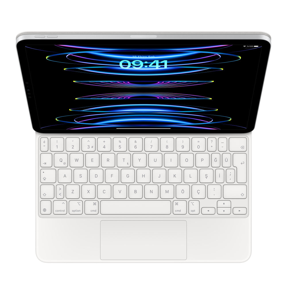 Apple iPad Magic Keyboard 11 (Turkish Q) - White