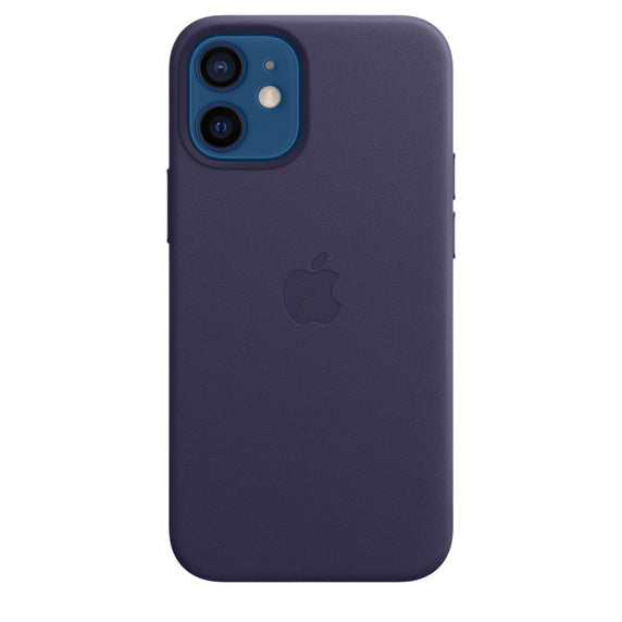 Apple iPhone 12 Mini Leather Case with MagSafe - Deep Violet