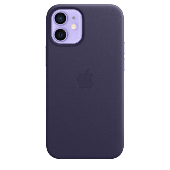 Apple iPhone 12 Mini Leather Case with MagSafe - Deep Violet