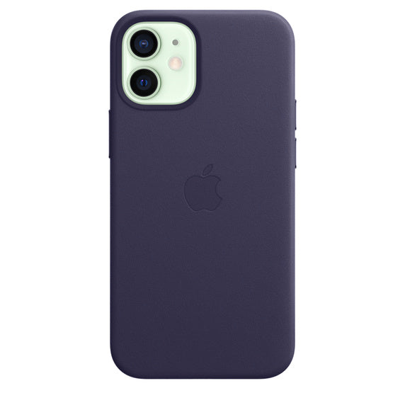 Apple iPhone 12 Mini Leather Case with MagSafe - Deep Violet