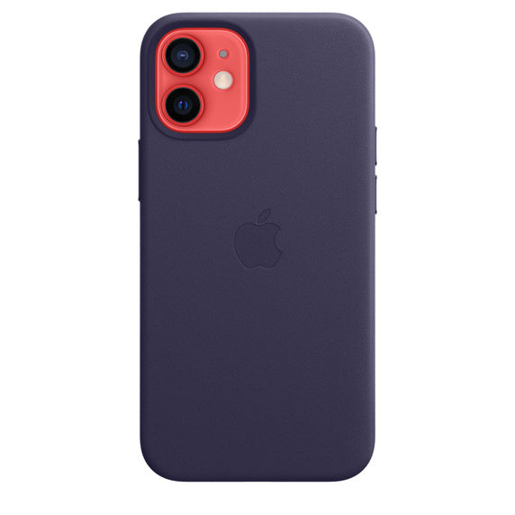 Apple iPhone 12 Mini Leather Case with MagSafe - Deep Violet